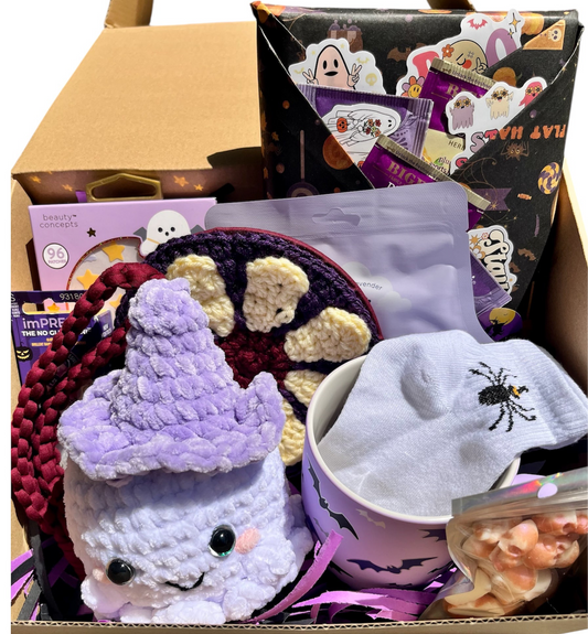 Candlelit Chapters Halloween Themed Boo Book Box | Surprise Book + Self-Care Treats
