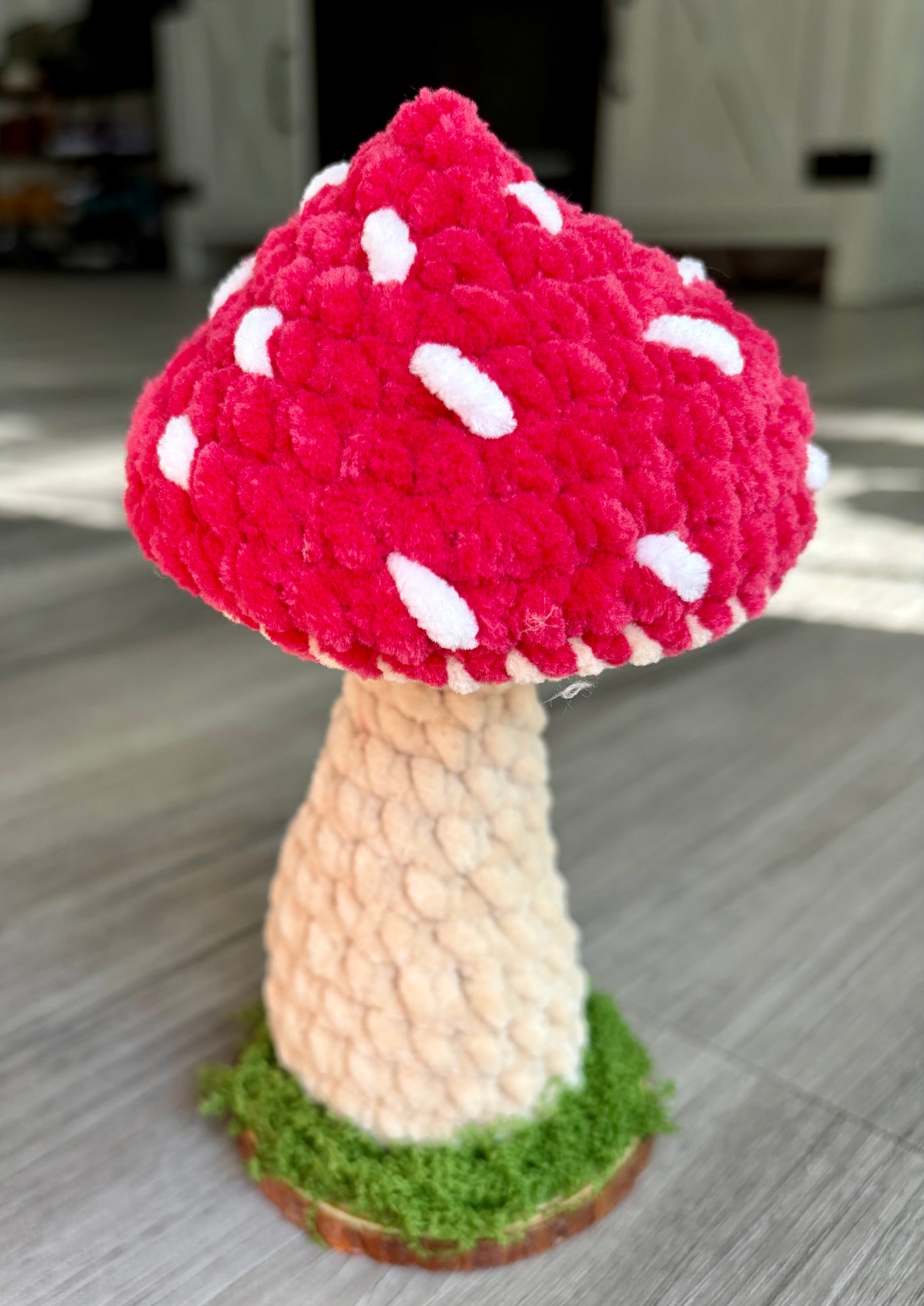 Crochet Mushroom Plush | Cottagecore Mushroom Decor | Handmade Amigurumi Plushie | Soft Forest Plush | Whimsical Woodland Gift | Cozy Room Decor