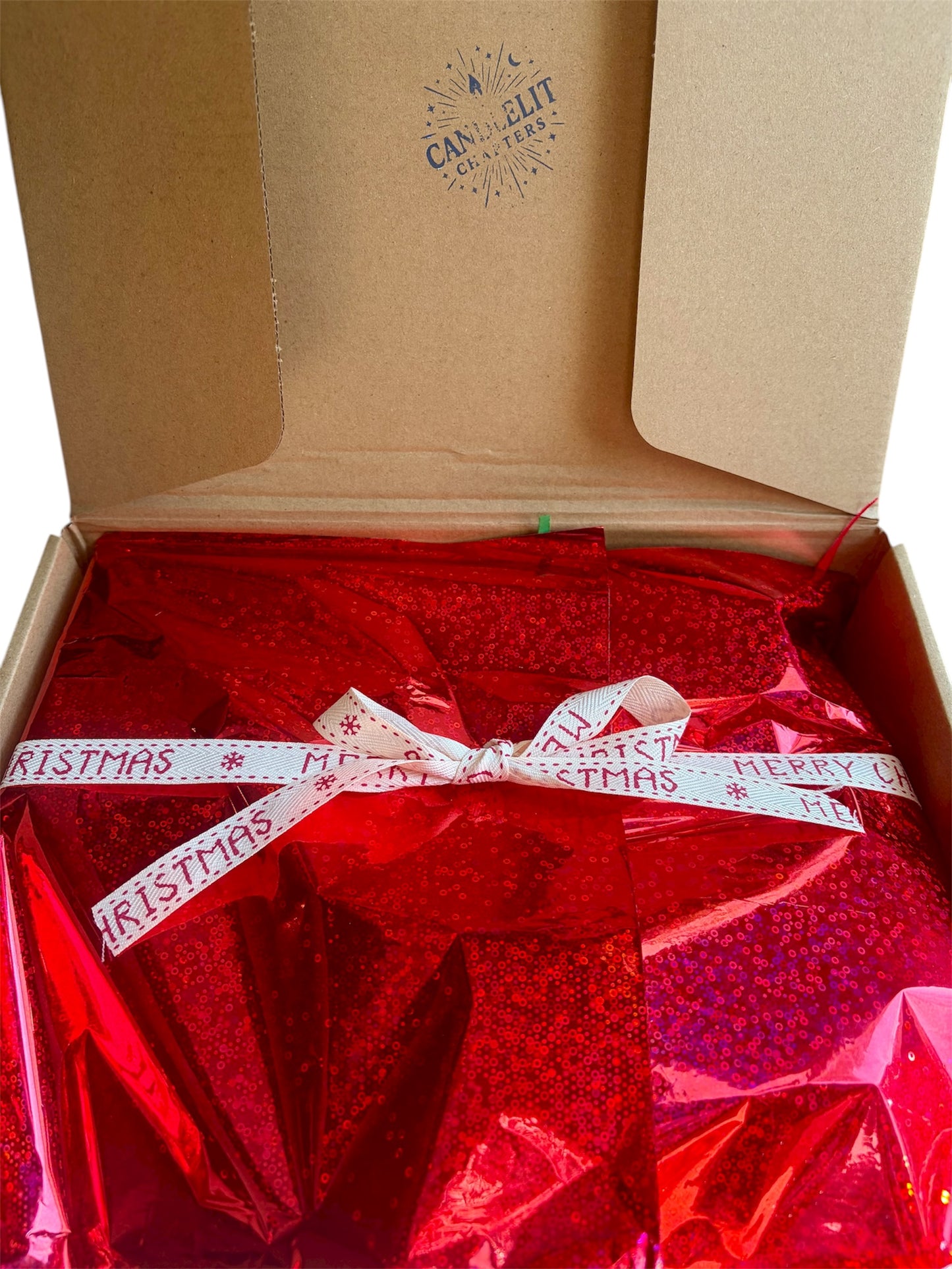 Mystery Christmas Book Box – Holiday Bookish Gift Set with Mug, Socks, Stickers & Handmade Items