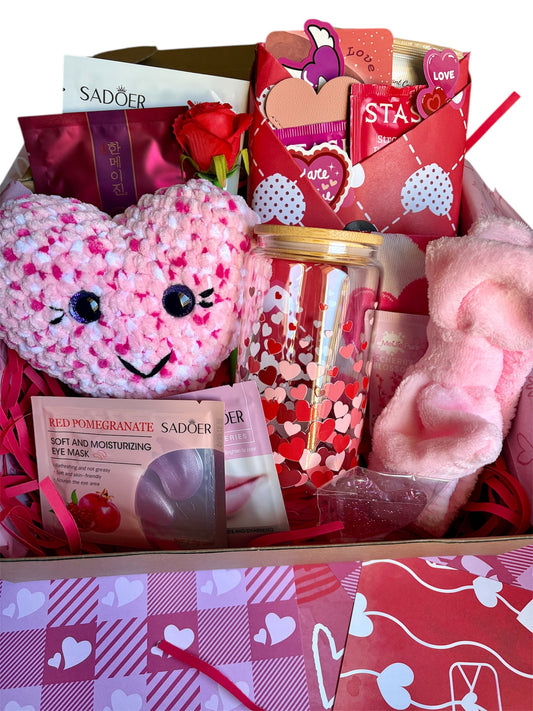 Valentine’s Day Mystery Book Gift Box | Book Lover Gift Set | Galentines Gift | Spa Self Care Box | Cozy Romance Gift | Reading Night-In Kit | Tea + Skincare + Socks