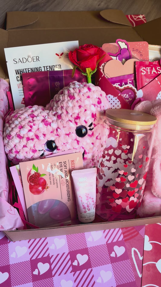 Valentine’s Day Mystery Book Gift Box | Book Lover Gift Set | Galentines Gift | Spa Self Care Box | Cozy Romance Gift | Reading Night-In Kit | Tea + Skincare + Socks